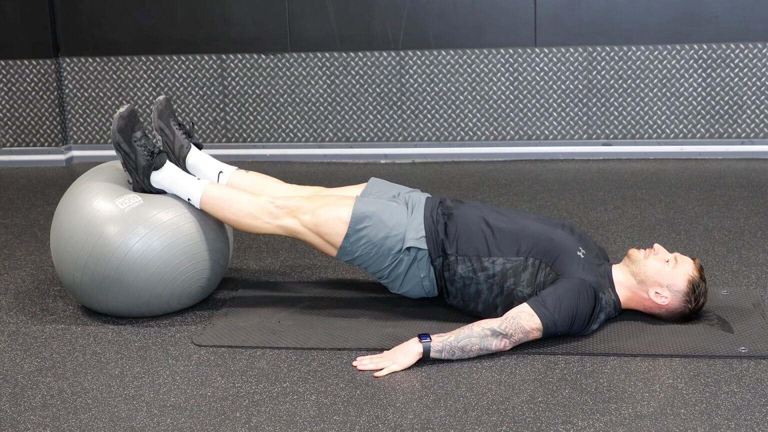 How to do Swiss Ball Hamstring Curls