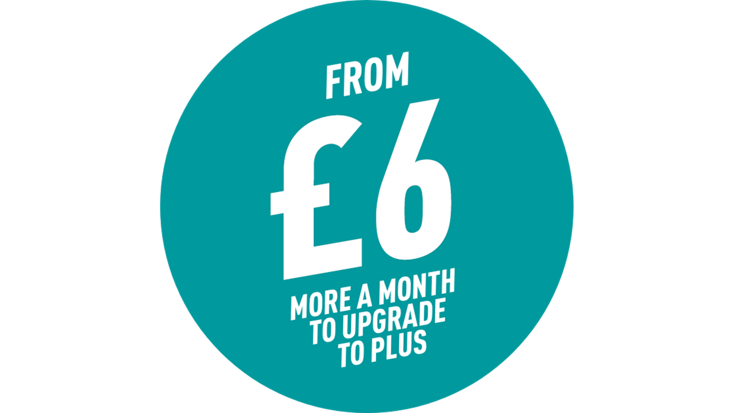 From £5 more a month to upgrade to Plus