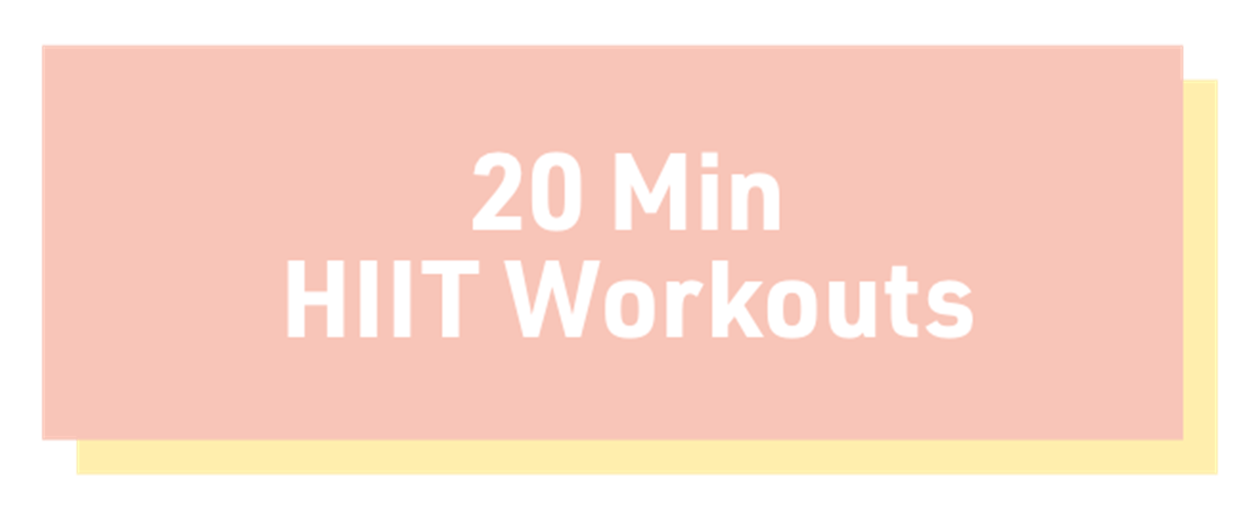 20 min HIIT workouts