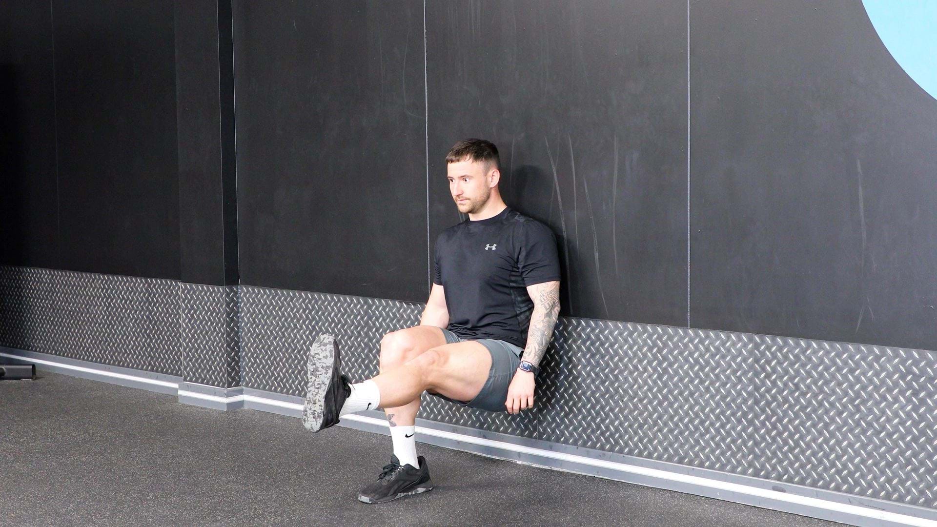 How To Do A Single Leg wall Sit