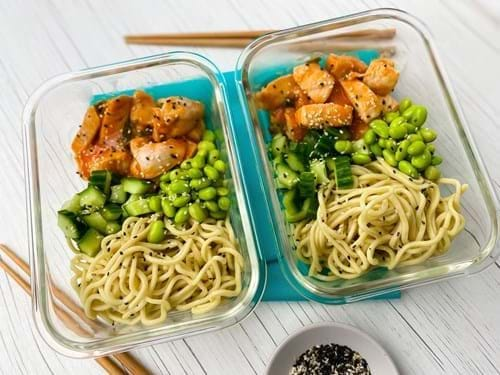 Sesame Ginger and Garlic Chicken Noodle Recipe | PureGym