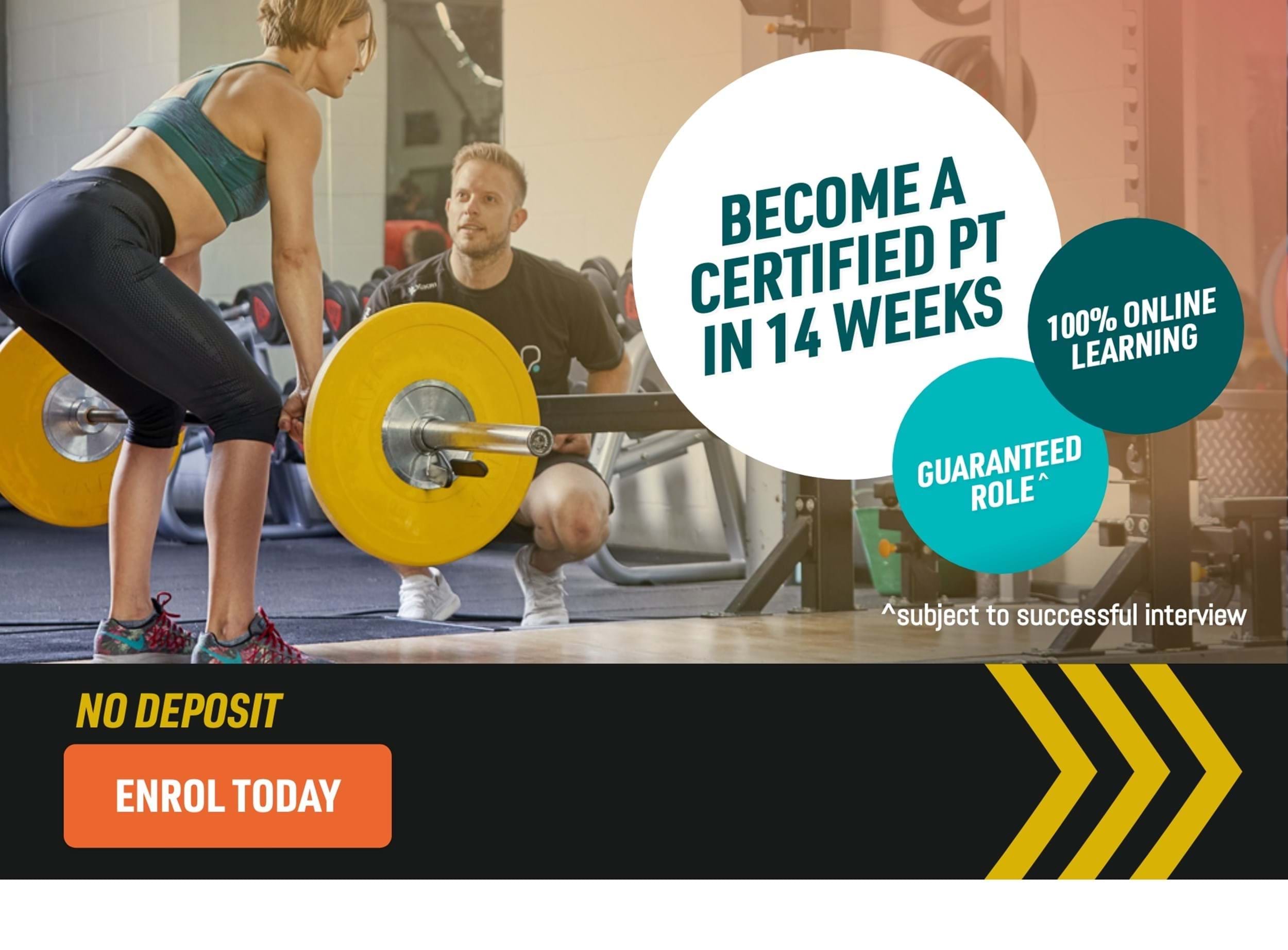 Enrol at the PureGym Personal Training Academy today
