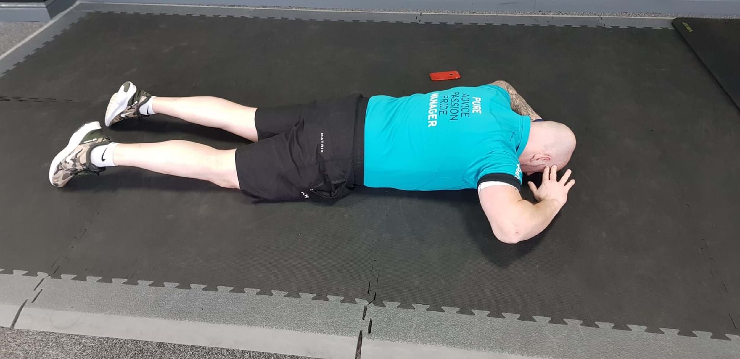 Back extension starting position