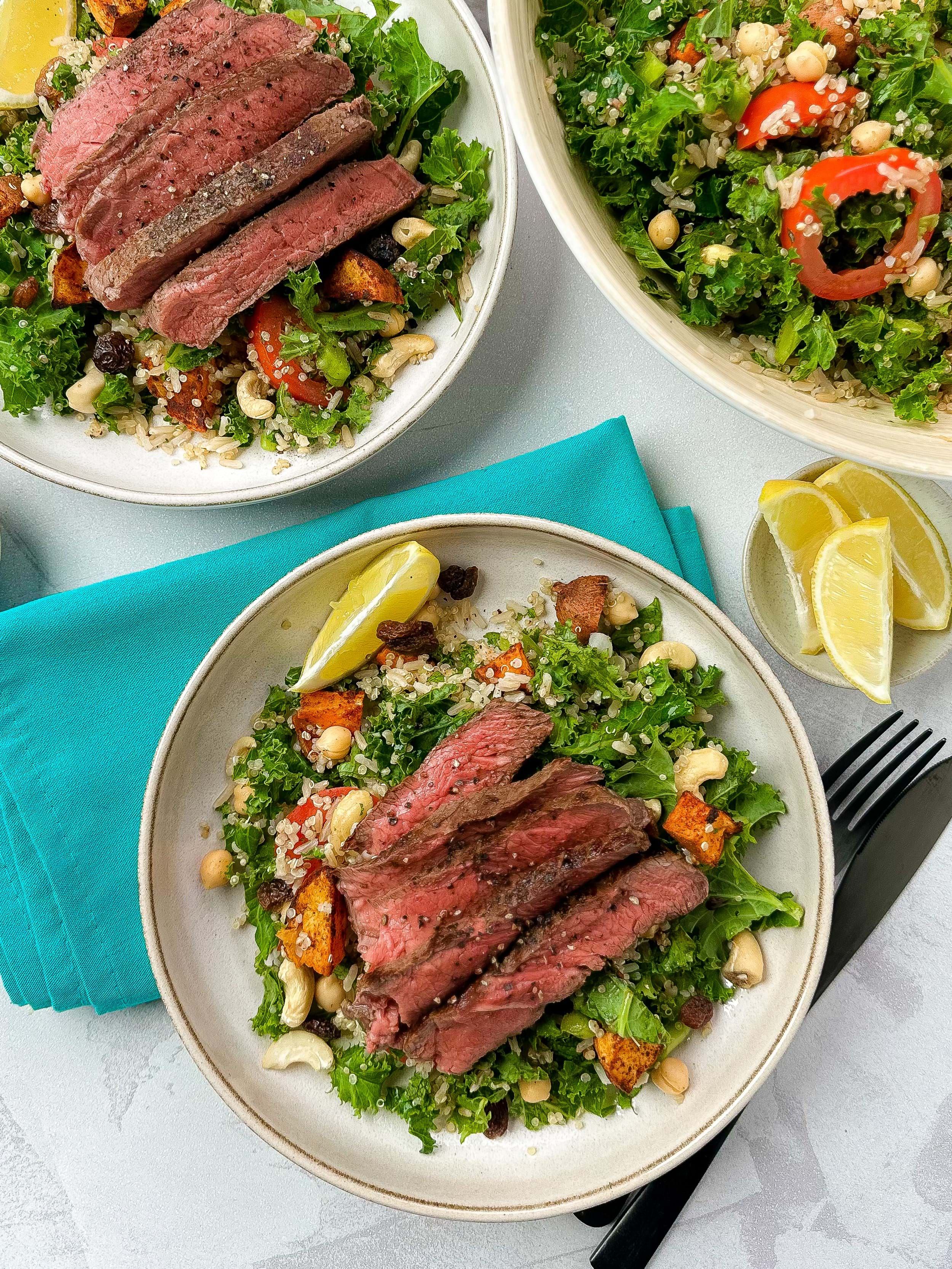 Moroccan Style Steak And Salad 