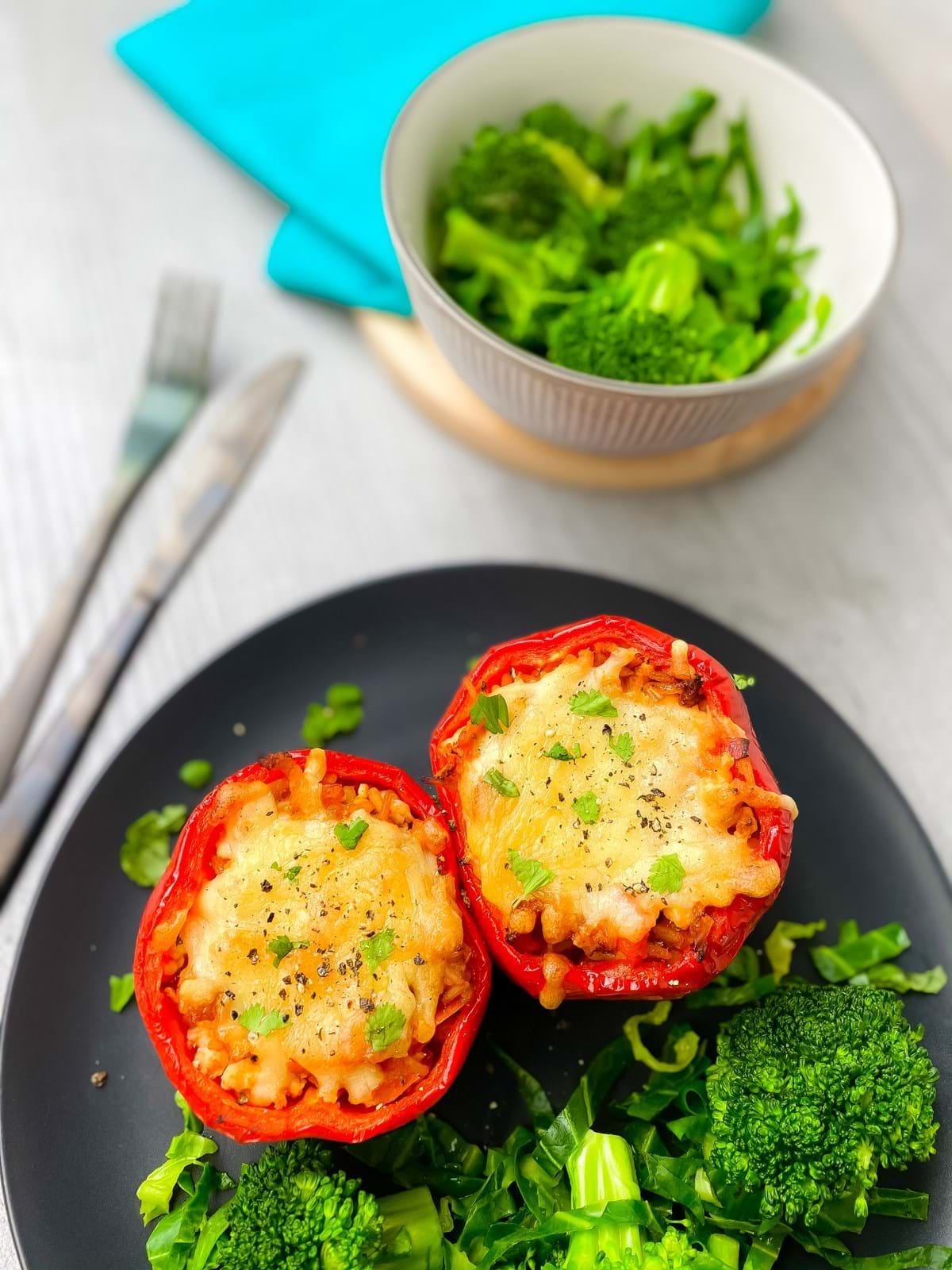 Mexican Turkey Stuffed Peppers