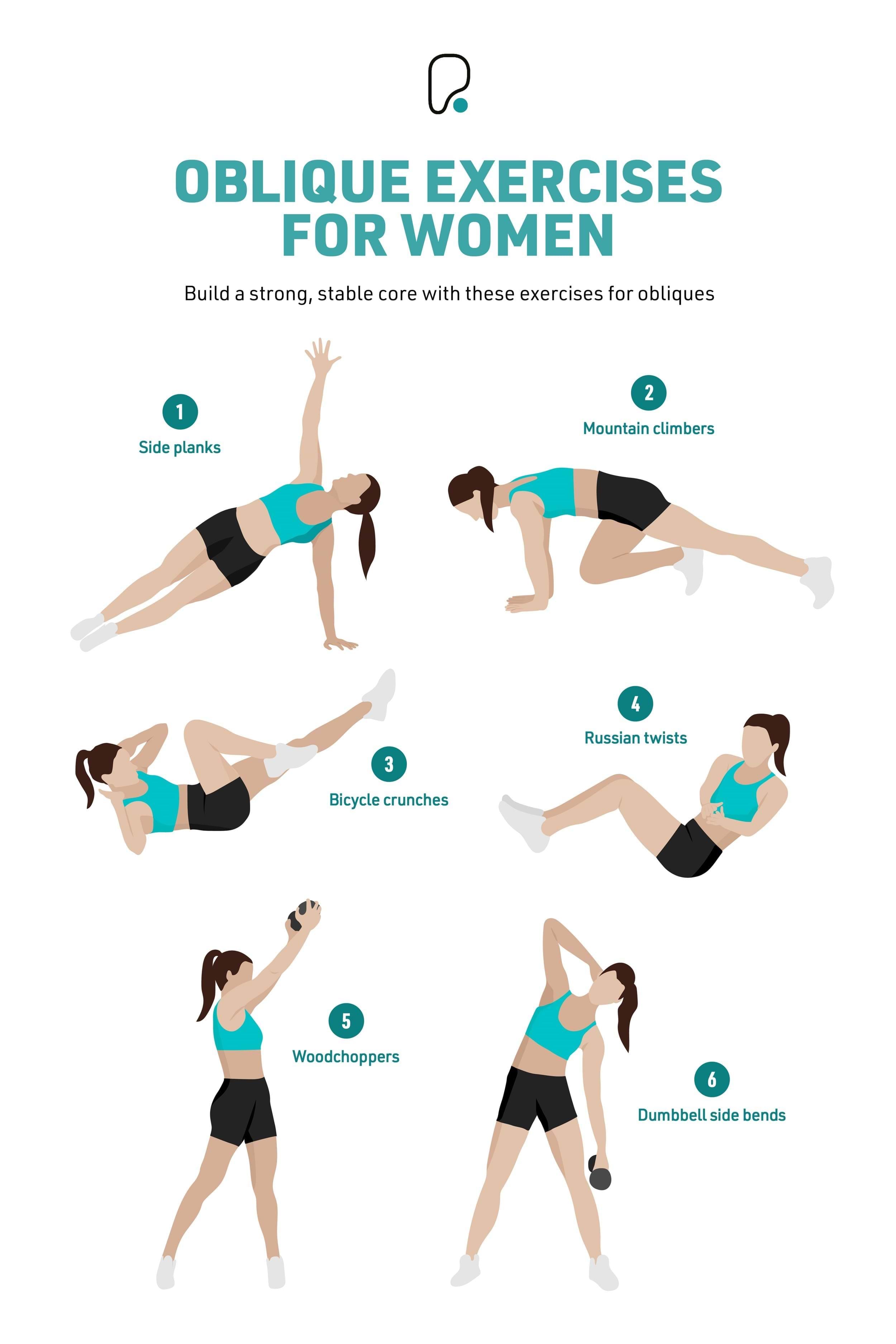 Oblique exercises for women
