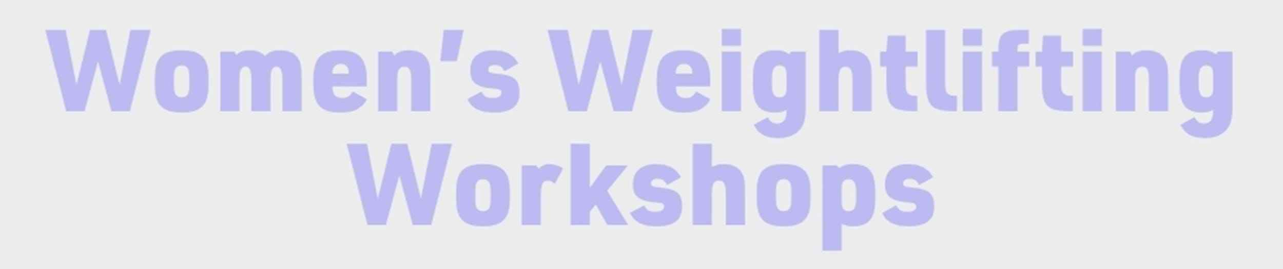 Women's weightlifting workshops